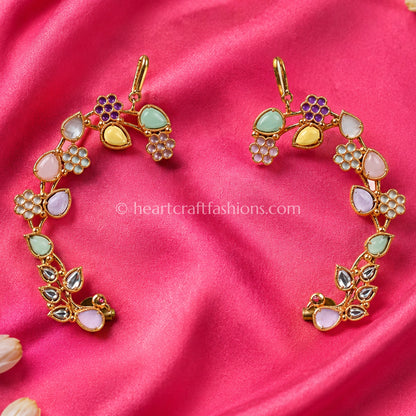 Multicolor Pastel Amrapali Ear Cuffs