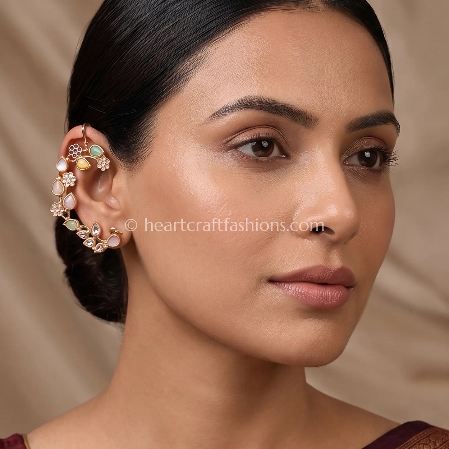 Multicolor Pastel Amrapali Ear Cuffs