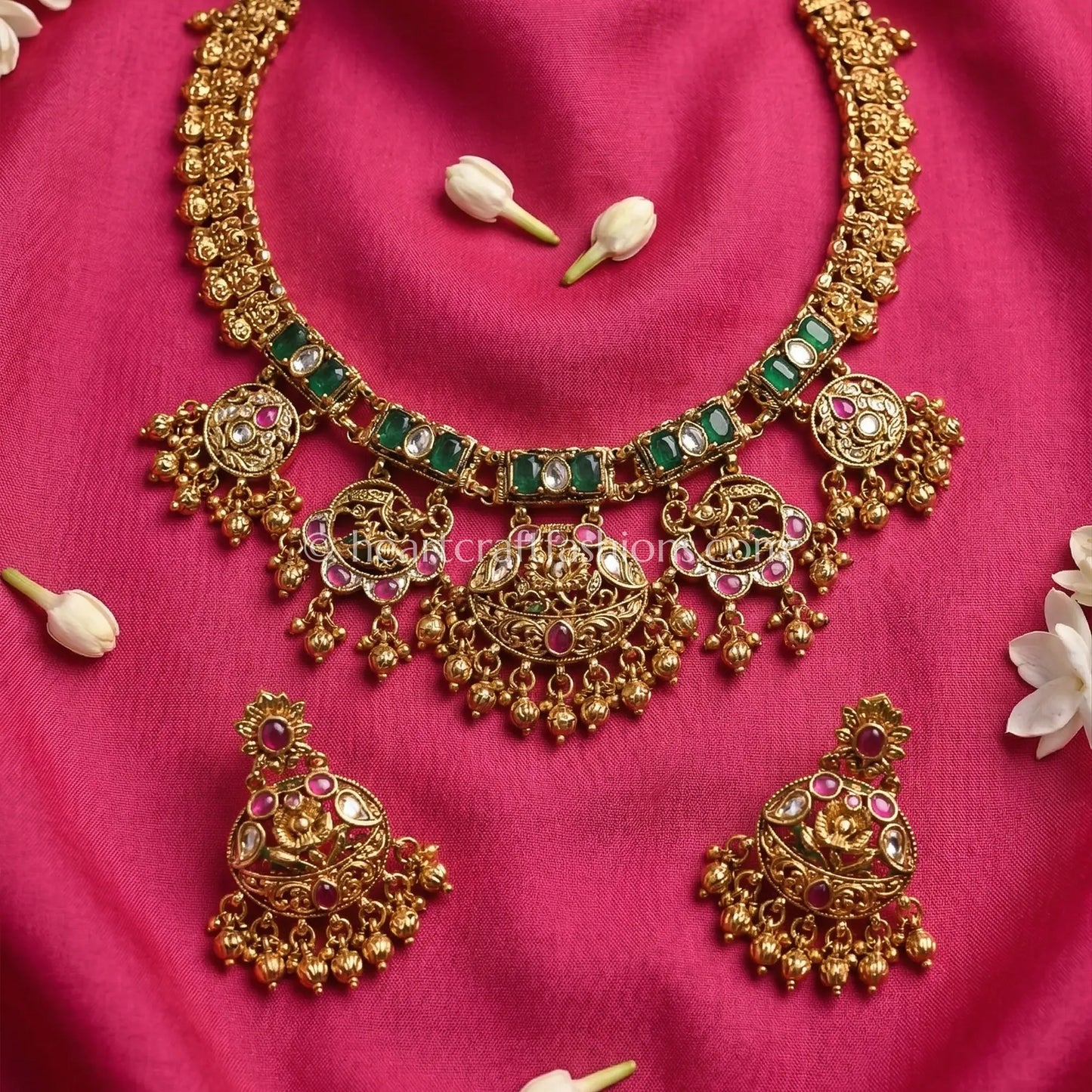 Nawabanganj Meenakari Kundan Choker Set