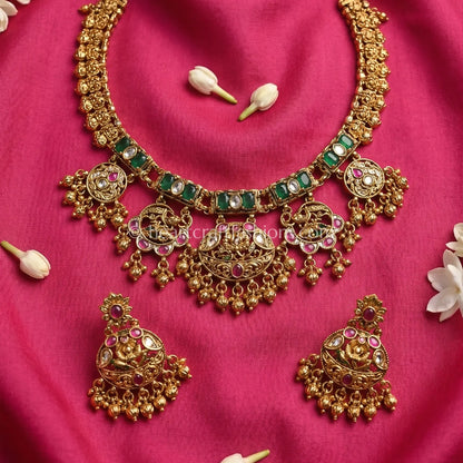Nawabanganj Meenakari Kundan Choker Set