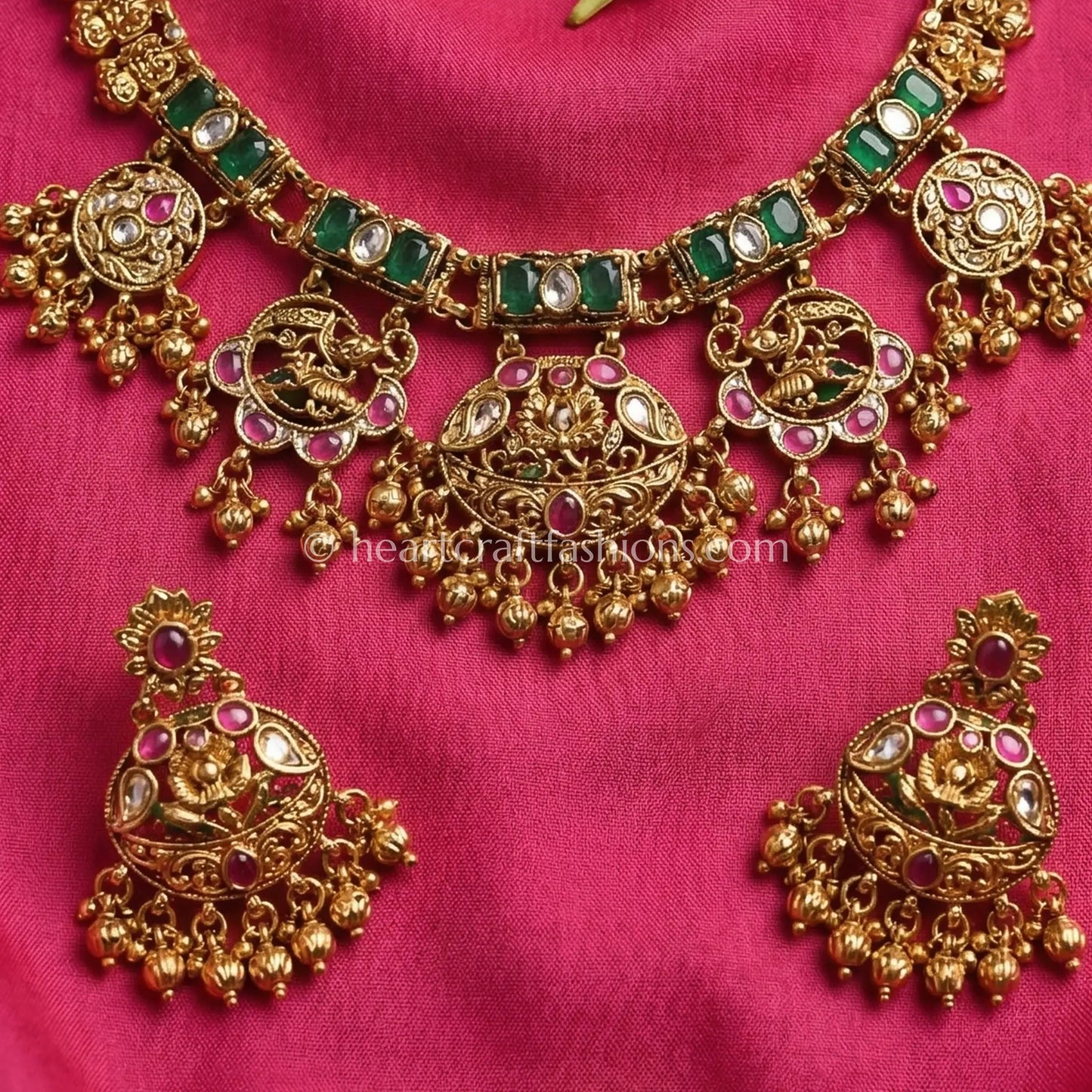 Nawabanganj Meenakari Kundan Choker Set