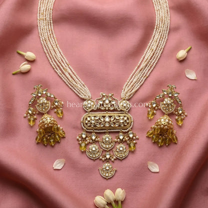 Noorika Pearl Kundan Rajputana Statement Haar