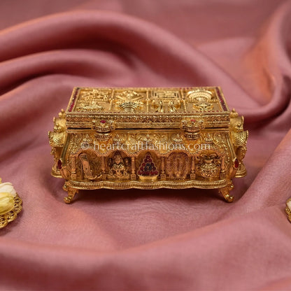 Navdevi Heritage Sindoor Box (Goddess Motifs)
