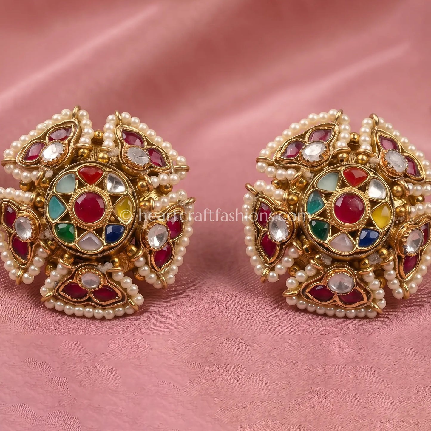 Navrang Pachi Kundan Studs