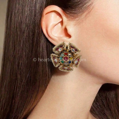 Navrang Pachi Kundan Studs