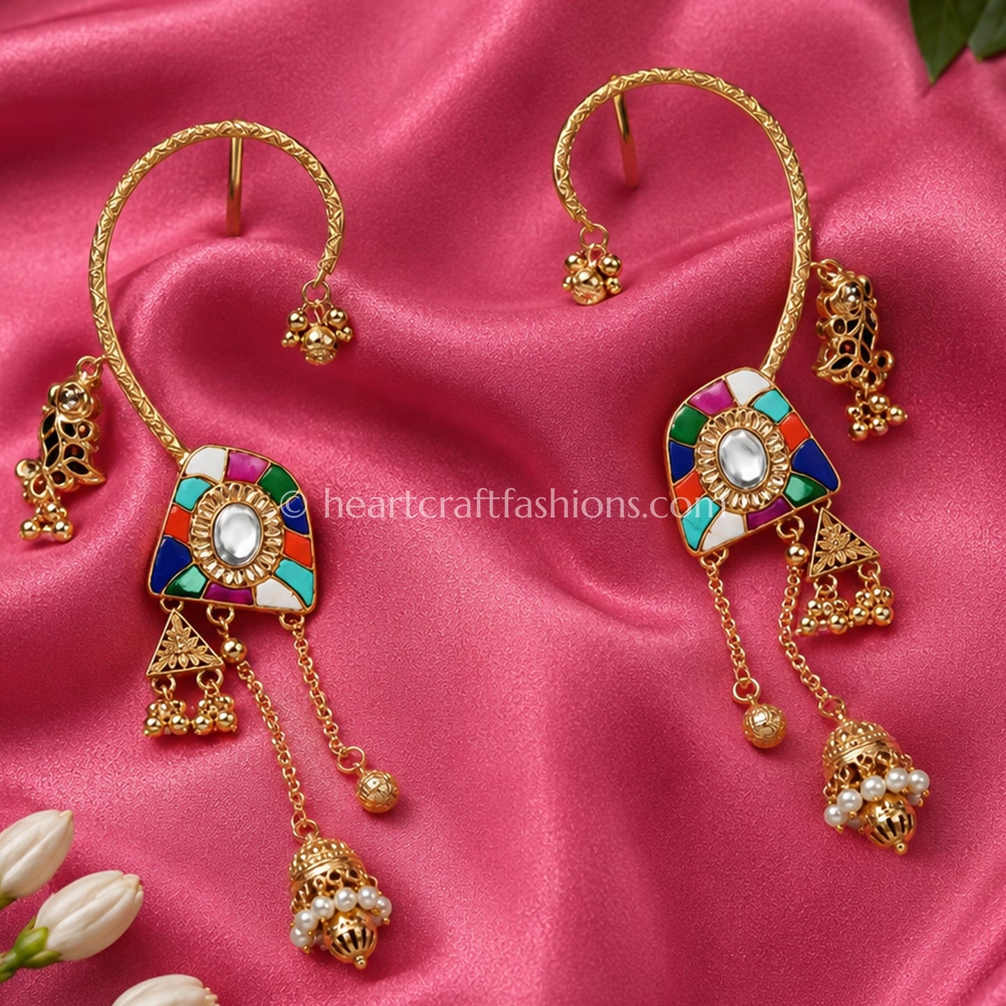Navratna Amrapali Inspired Ear Cuffs (Bugadi)