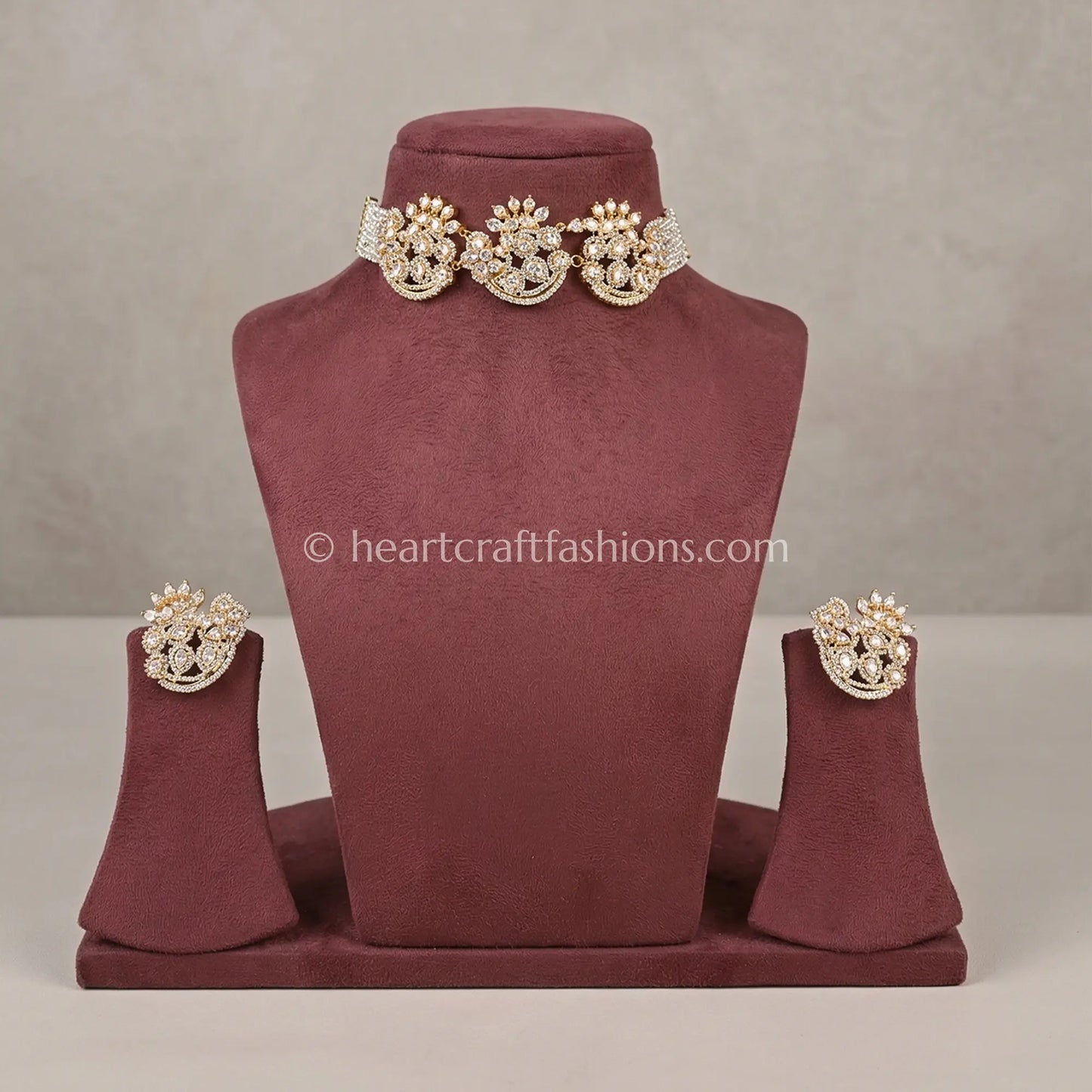 Noor Rajputana Polki Pearl Necklace Set