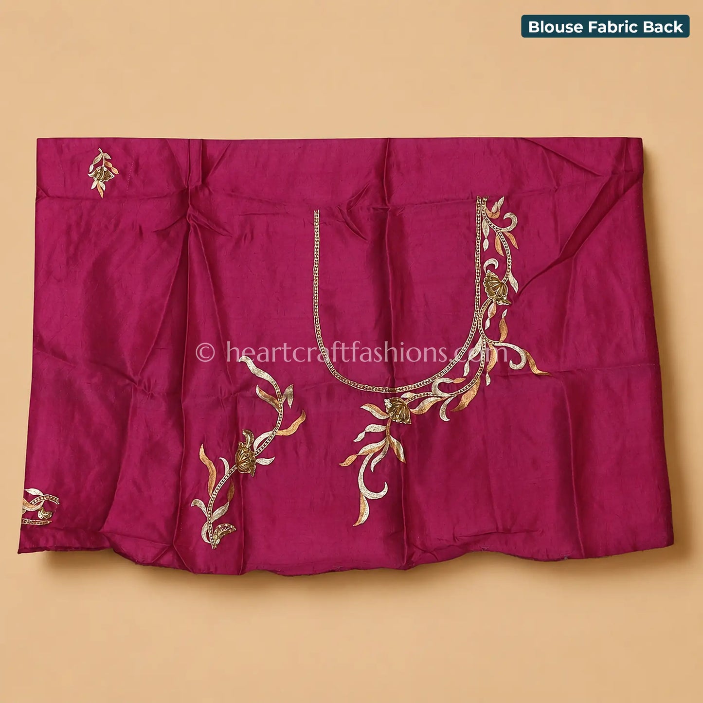 Ombre Orange Pink Designer Kora Silk Gota Patti & Heavy Pita Handwork Saree
