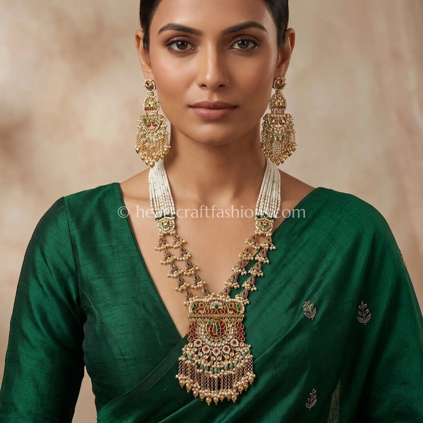 Opulent Heritage Pachi Pearl Grand Haar Set