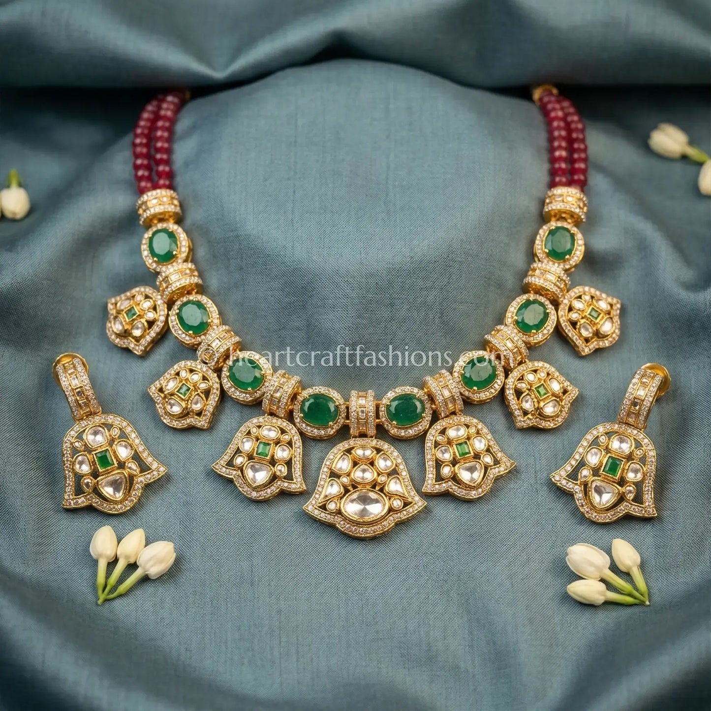 Panna Heritage Sunehri Kundan Set