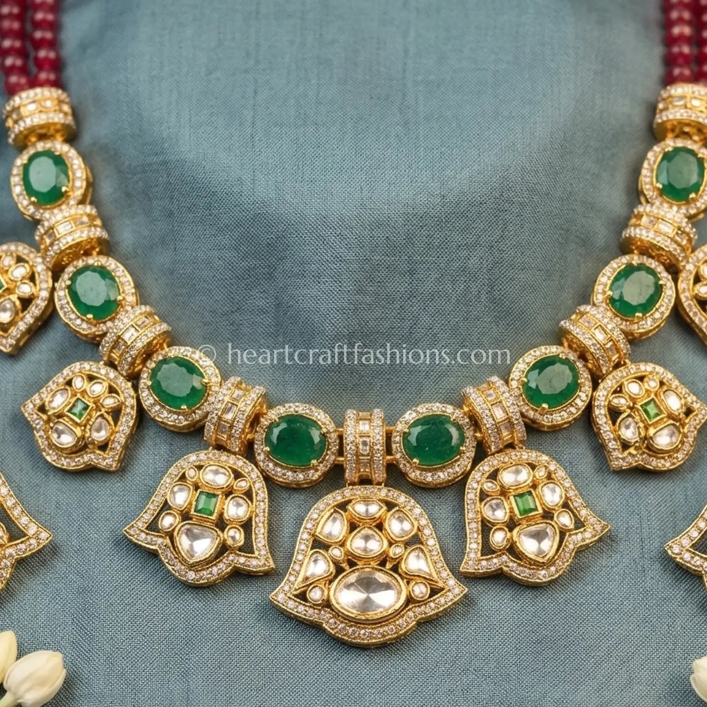 Panna Heritage Sunehri Kundan Set