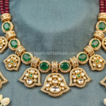 Panna Heritage Sunehri Kundan Set