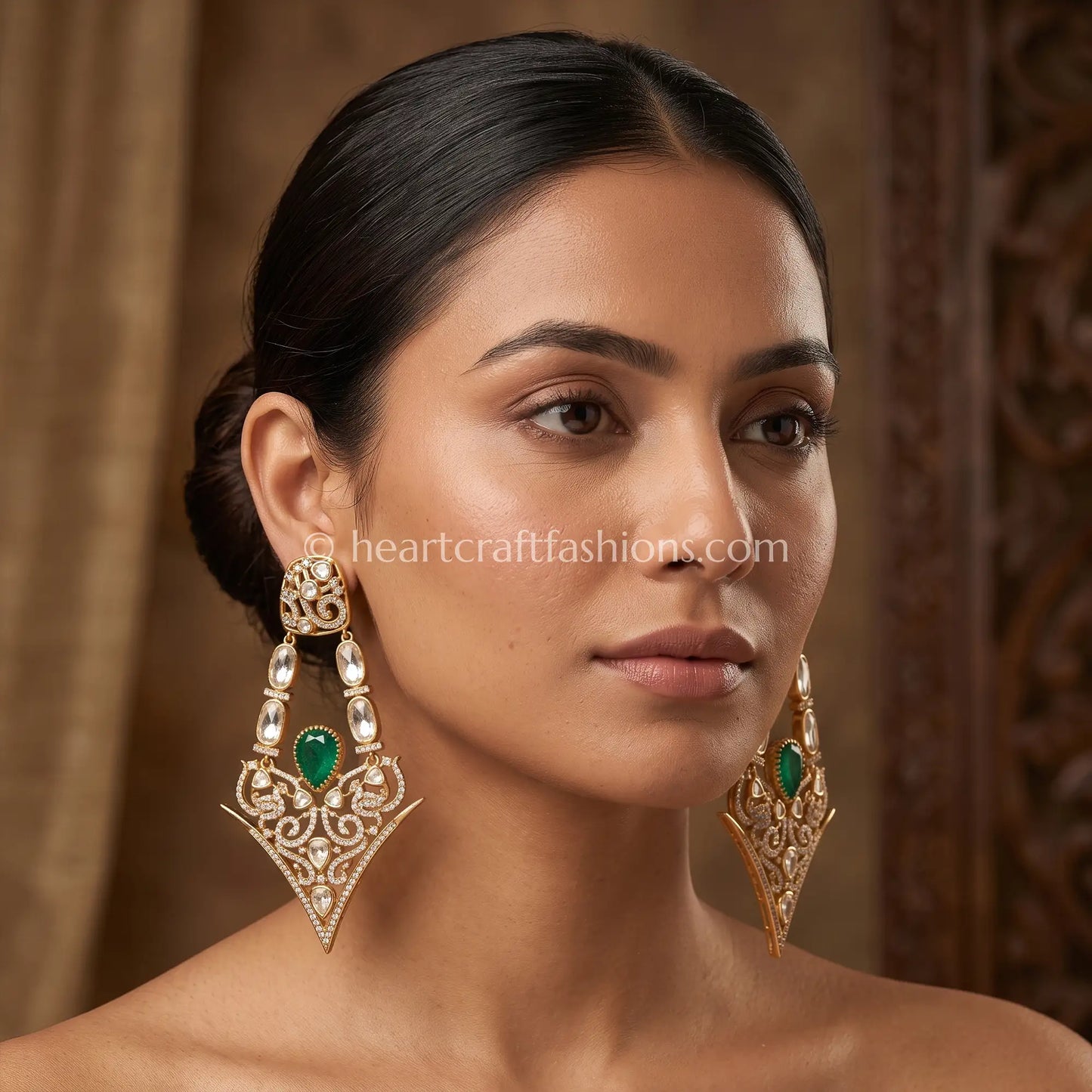 Panna Royal Moissanite Danglers
