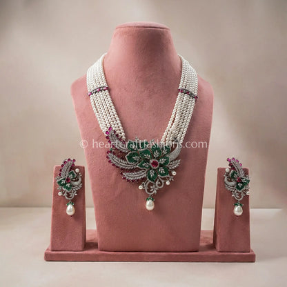 Peacock Crest Luxe Set Ruby