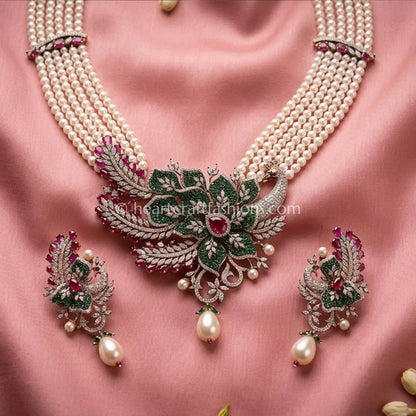 Peacock Crest Luxe Set Ruby