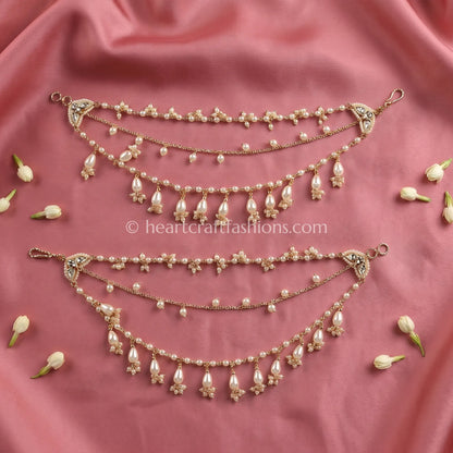 Pearl Drop Kaan Chain (Ear Chain)