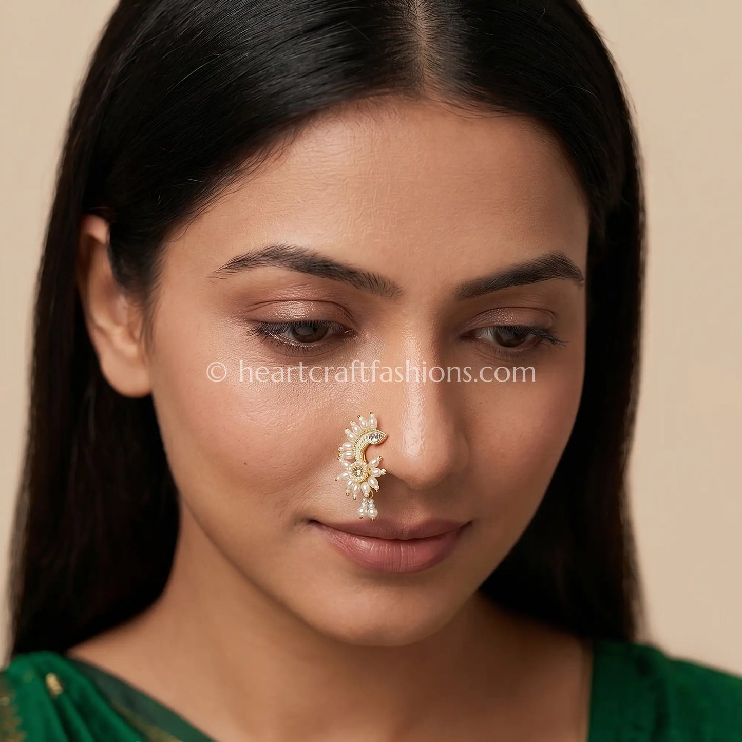 Pearl Petal Sunburst & Mango Crest Maharashtrian Nath
