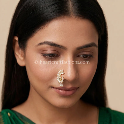 Pearl Petal Sunburst & Mango Crest Maharashtrian Nath