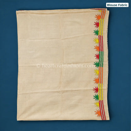 Phulwari Kalkata Gachi Tussar Kantha Saree