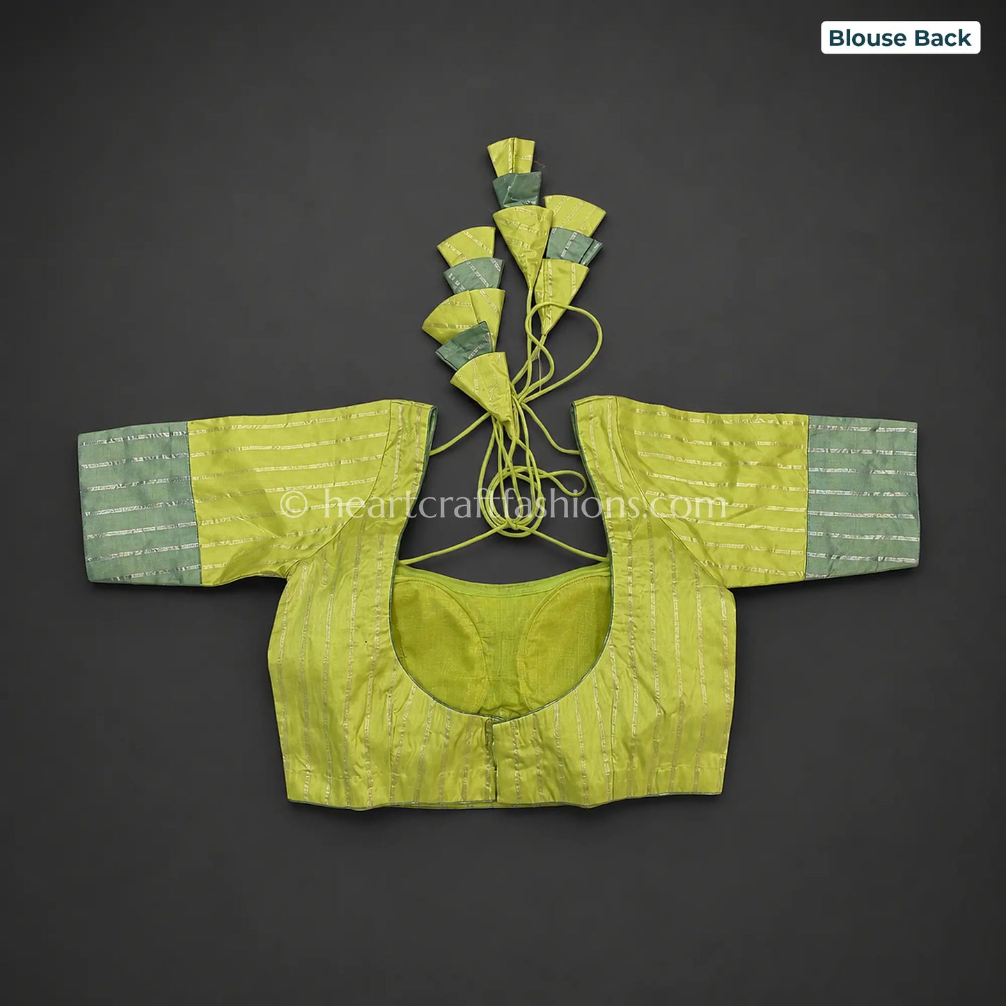 Pista Mint Katan Silk Kadwa Weaving Saree