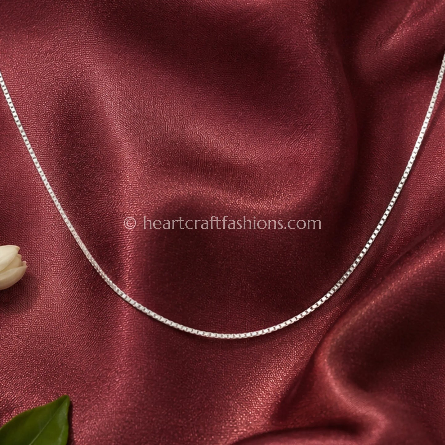 Pure Silver Classic Box Chain Necklace – Hallmarked Core Essential