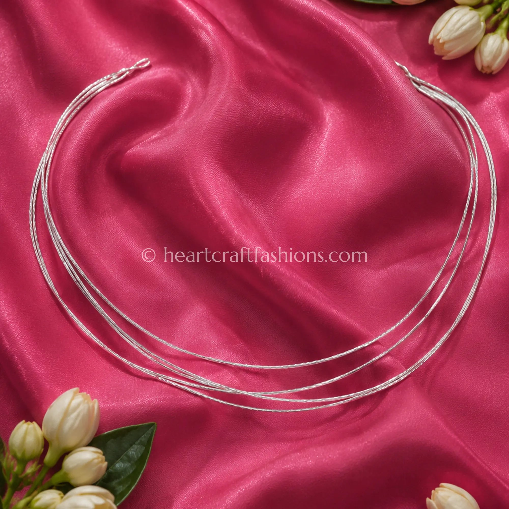 Pure Silver Multi-Strand Liquid Wire Choker – Hallmarked Minimalist Design