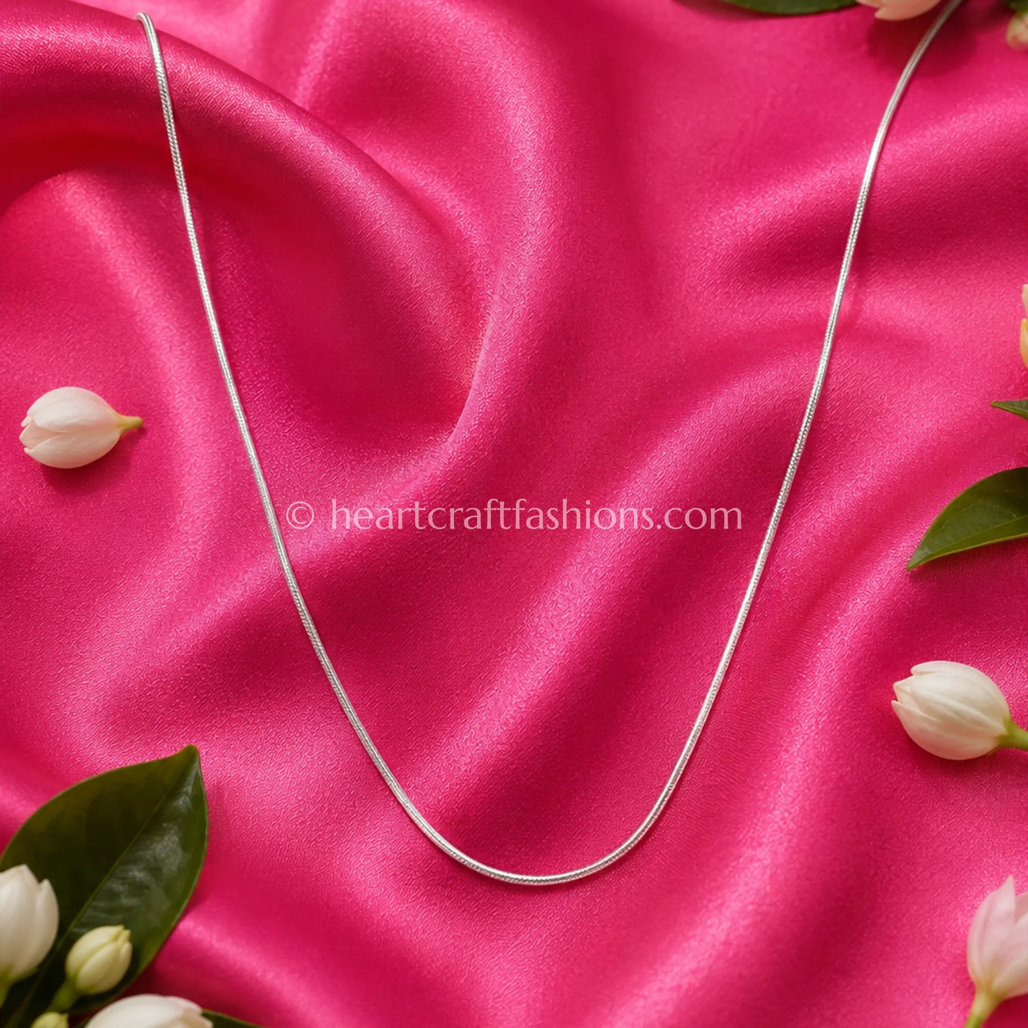Pure Silver Sleek Snake Chain Necklace – Hallmarked Core Essential