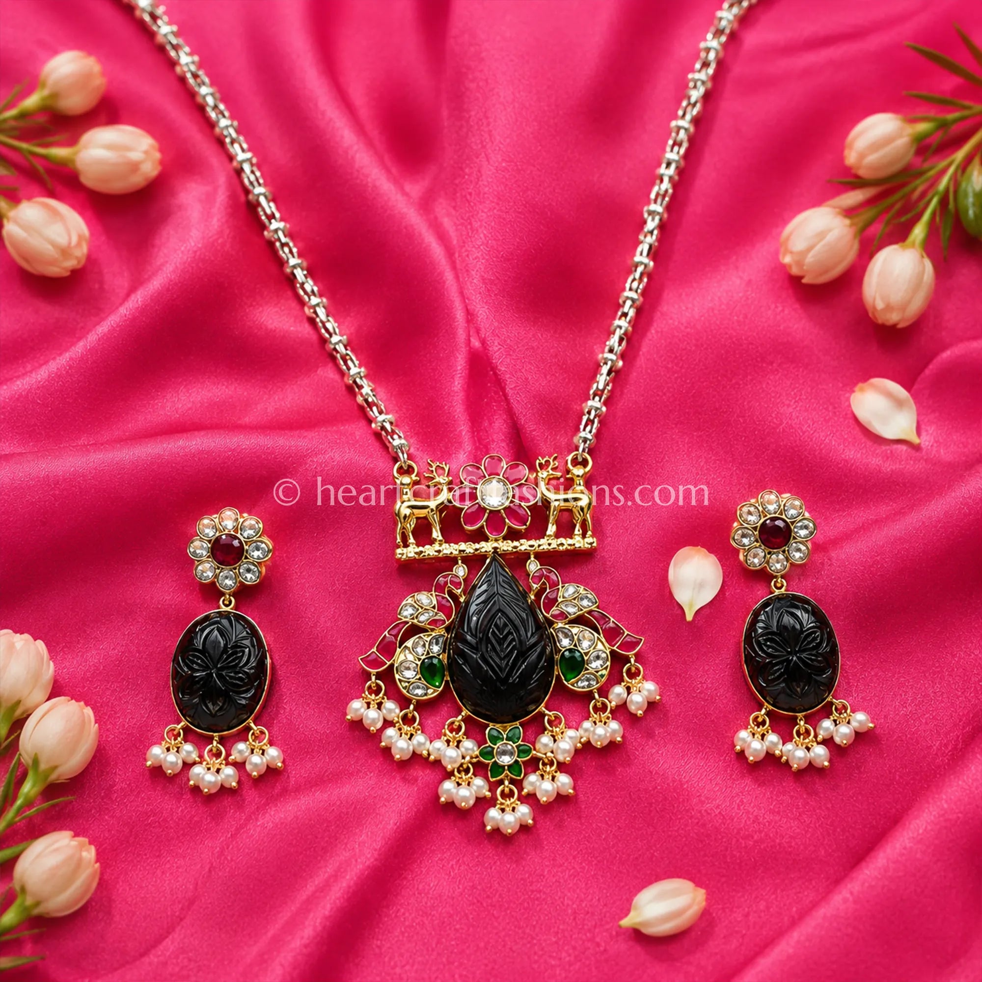 Pure Silver Mayur Heritage Mangalsutra Set – Hallmarked