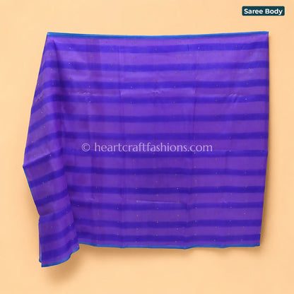 Purple Gold Butti Kora Silk Banarasi Saree