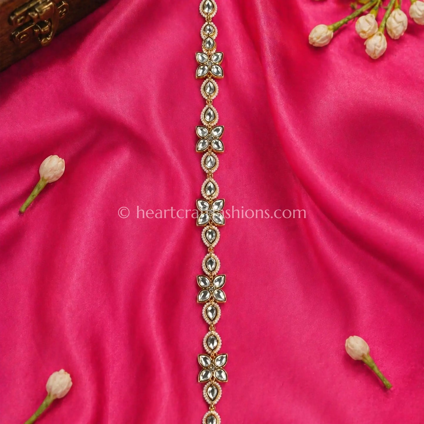 Pushp Crystal Sunehri Kundan Sheesh Patti