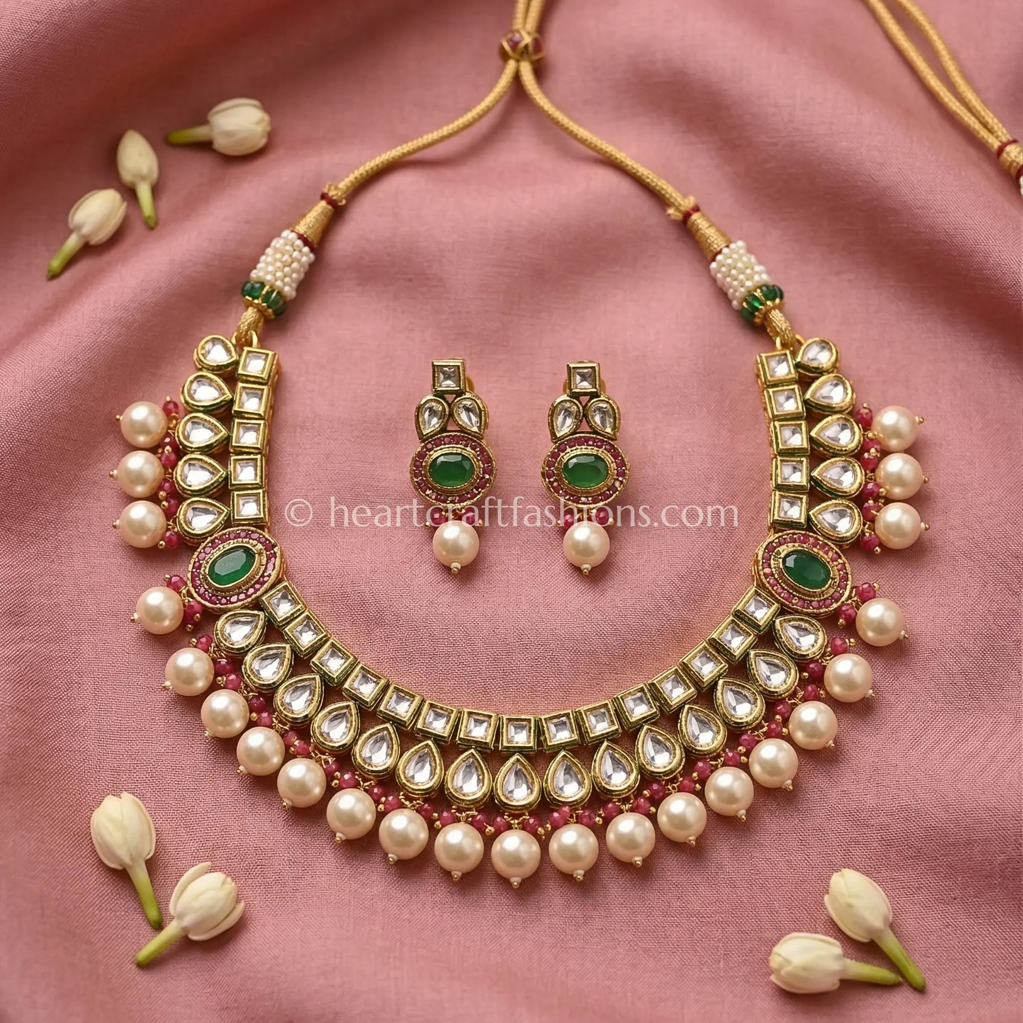 Reversible AD Kundan Dual Tone Elegance Choker
