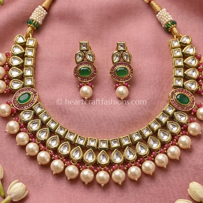 Reversible AD Kundan Dual Tone Elegance Choker