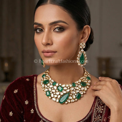 Royal Moissanite Doublet Grand Choker Set