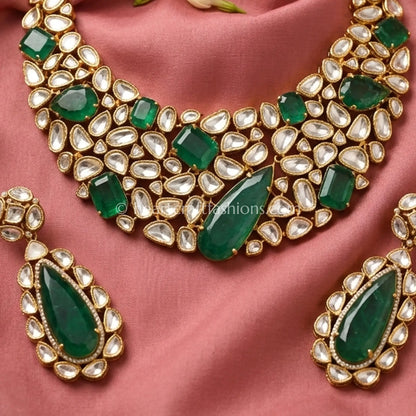 Royal Moissanite Doublet Grand Choker Set