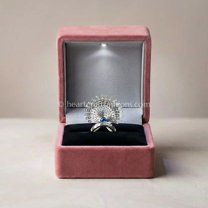 Radiant Crown Zircon Ring