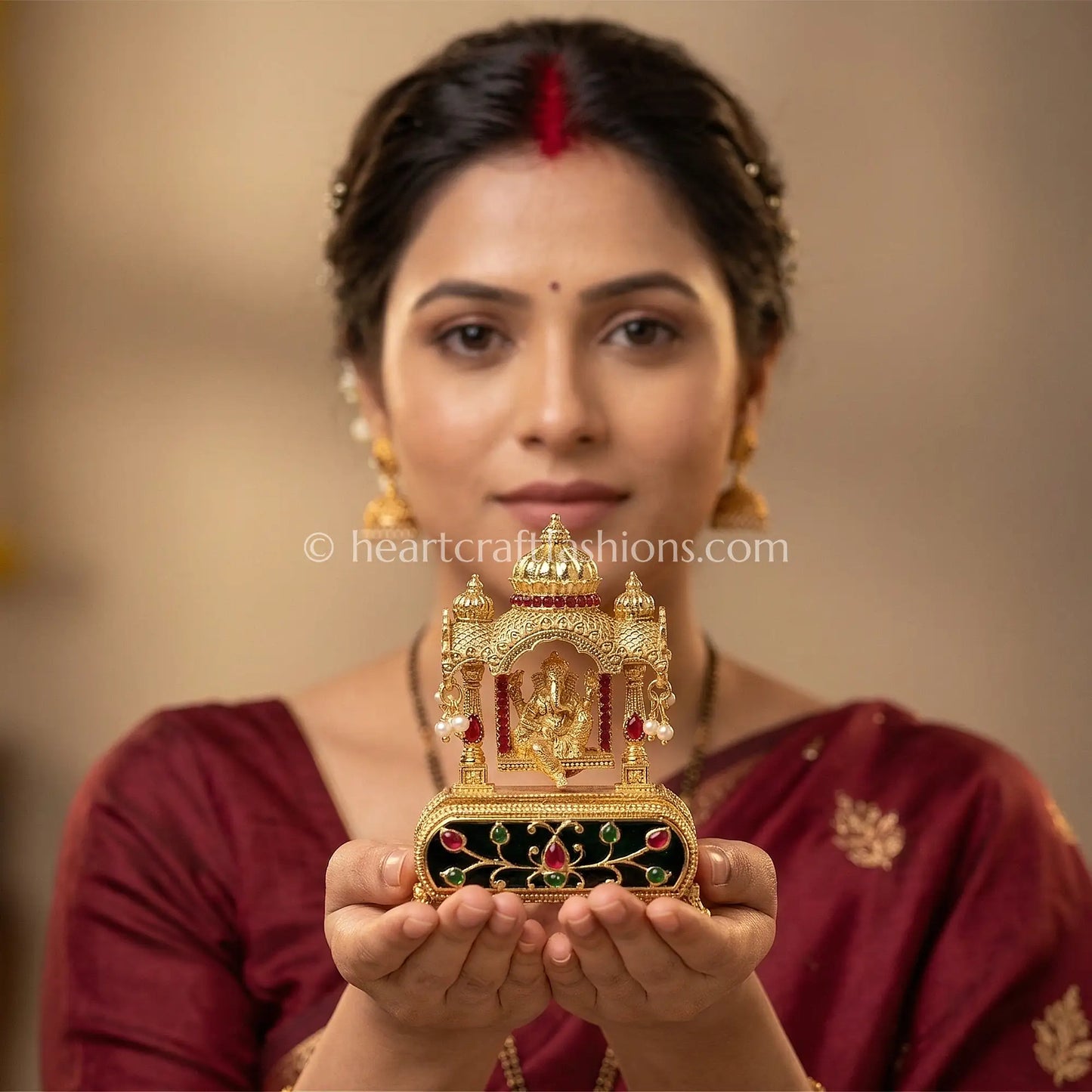 Rajadhiraj Ganesha Jhula Sindoor Box
