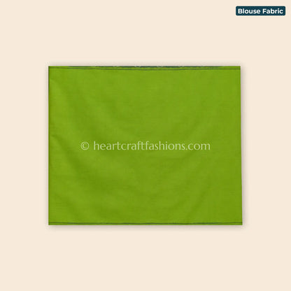Rajkot Patola Navy Blue & Parrot Green Ikat Mercerized Cotton Saree