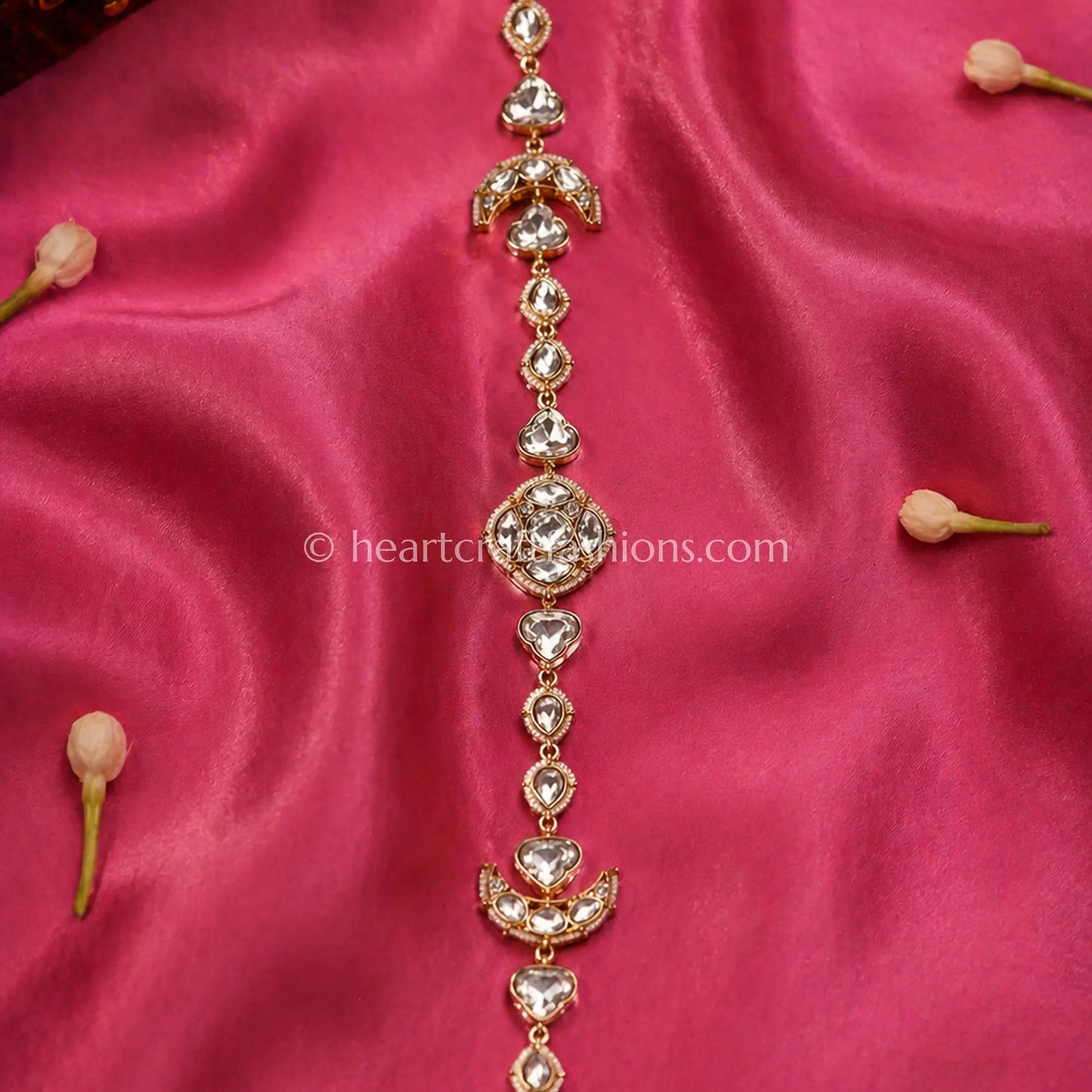 Rajsi Crystal Sunehri Kundan Sheesh Patti