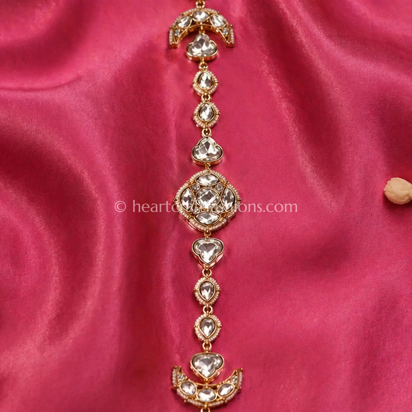 Rajsi Crystal Sunehri Kundan Sheesh Patti