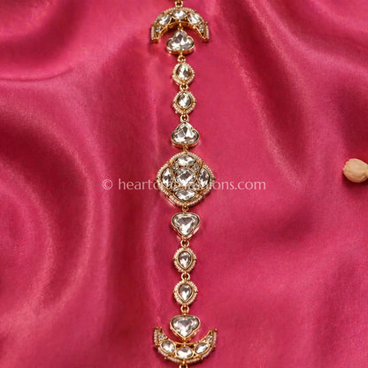 Rajsi Crystal Sunehri Kundan Sheesh Patti