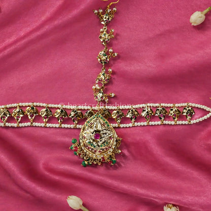 Rajsi Jadau Matha Patti with Mang Tikka