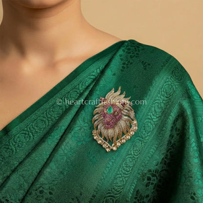 Rajsi Lion Statement Brooch