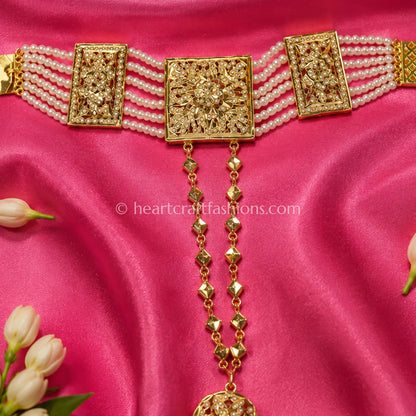 Rajsi Pearl Jadau Hathphool