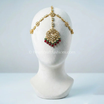 Bridal Kundan Sheeshpatti with Mangtika