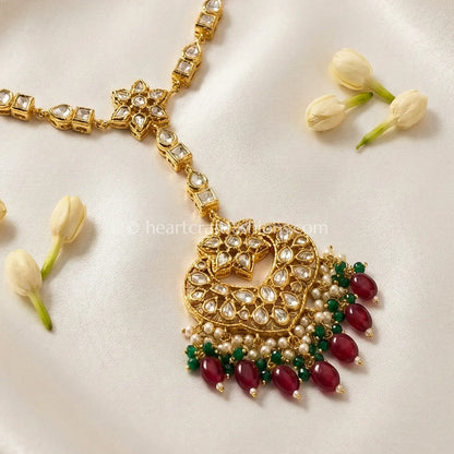 Bridal Kundan Sheeshpatti with Mangtika
