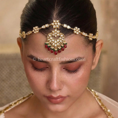 Bridal Kundan Sheeshpatti with Mangtika