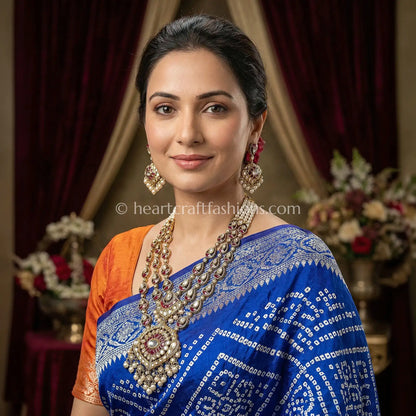 Sunehri Kundan Ruby Layered Necklace