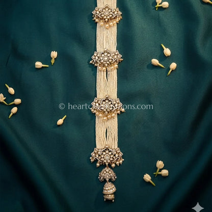 Rajwada Pearl Kundan Bridal Hair Choti