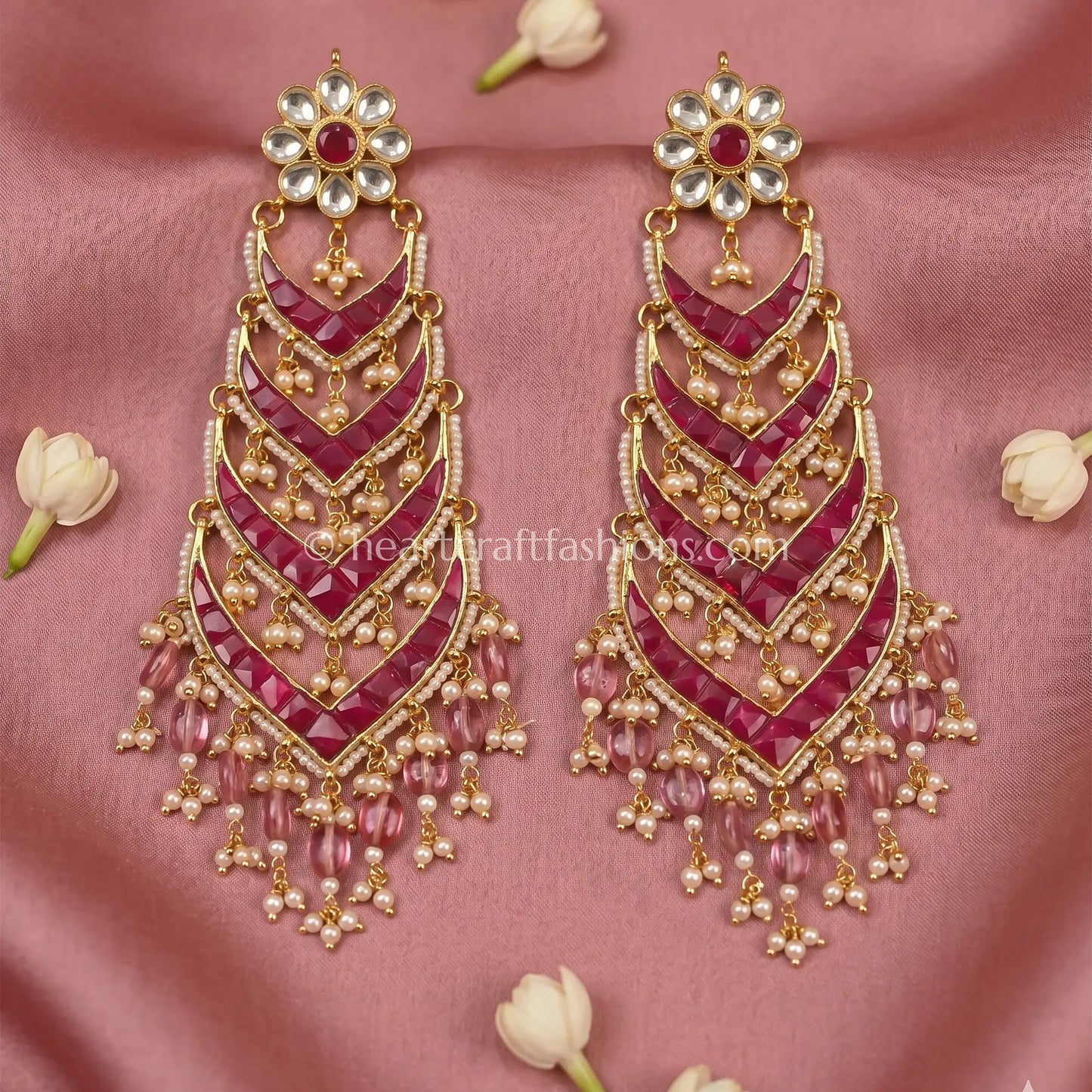 Rangmahal Jadau Pachi Earrings