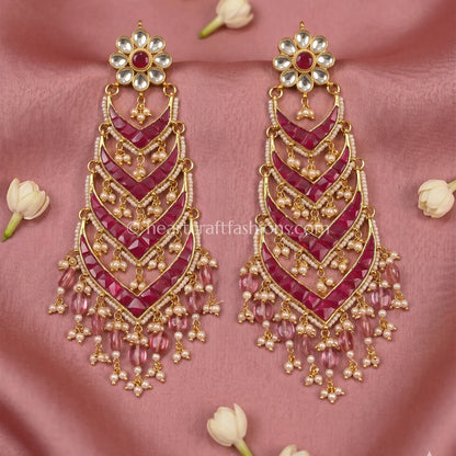 Rangmahal Jadau Pachi Earrings
